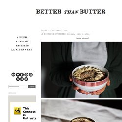LE PORRIDGE QUOTIDIEN (vegan, sans gluten)