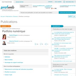 Portfolio numérique
