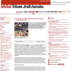 L'économie portugaise passe en mode « underground »