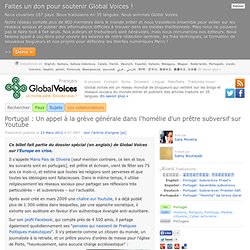 Portugal : Un appel à la grève générale dans l’homélie d’un prêtre subversif sur Youtube