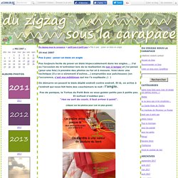 Pas à pas : poser un biais en angle - Du zigzag sous la carapace
