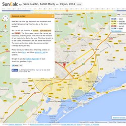 SunCalc - sun position, sunlight phases, sunrise, sunset, dusk and dawn times calculator