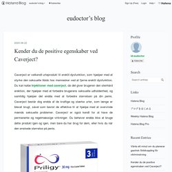 Kender du de positive egenskaber ved Caverject?
