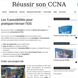 Les 5 possibilités pour pratiquer/réviser l’IOS