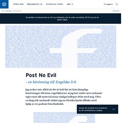 Post No Evil · Lärarnas Riksförbund