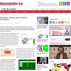 Potencias: recursos para Primaria y Secundaria