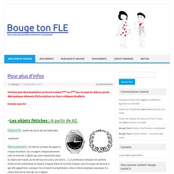 Pour plus d’infos – Bouge ton FLE