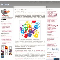 Pourquoi collaborer ?