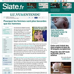 Pourquoi les femmes sont plus bavardes que les hommes