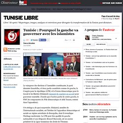 Tunisie : Pourquoi la gauche va gouverner avec les islamistes