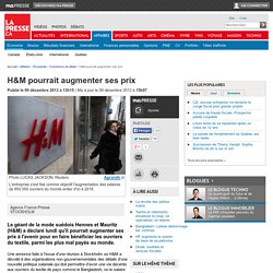 H&M pourrait augmenter ses prix