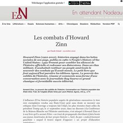 Le pouvoir des oubliés de l’histoire : les combats d'Howard Zinn