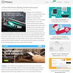 10 Powerful Screen Sharing Tools for Everyone