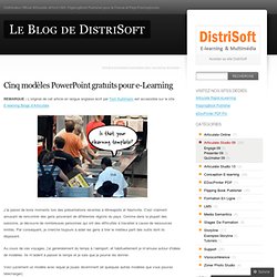 Cinq modèles PowerPoint gratuits pour e-Learning