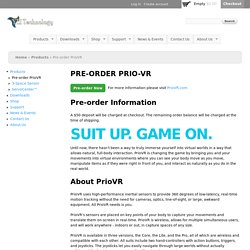 Pre-order Prio-VR