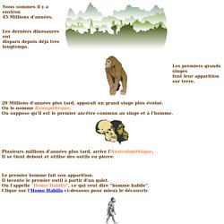 Plan te Jean Jaur s - Pr histoire : les premiers hommes
