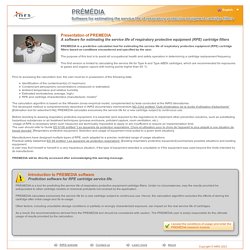 Outil d'estimation de durée d'utilisation d'une cartouche d'APR - PRÉMÉDIA INRS
