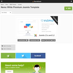 Nemo White Premium Joomla Template - CMS Themes