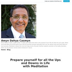 Prepare Yourself for all the Ups and Downs in Life with Meditation