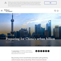 Preparing for China's urban billion
