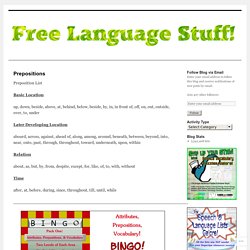 Free Language Stuff