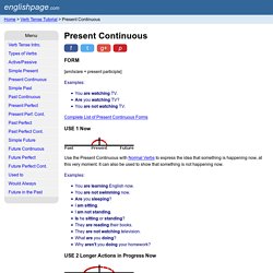 Present Continuous