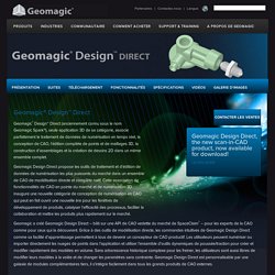 Présentation de Geomagic Design Direct