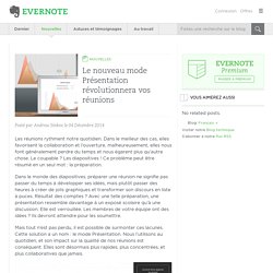 Evernote, le nouveau mode Présentation