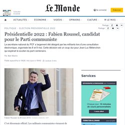 Présidentielle 2022 : Fabien Roussel, candidat pour le Parti communiste