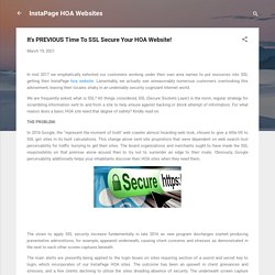 It's PREVIOUS Time To SSL Secure Your HOA Website!