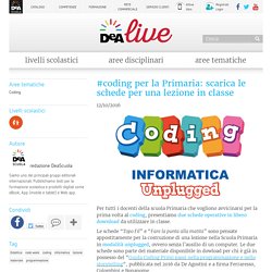 #coding per la Primaria: scarica le schede per una lezione in classe