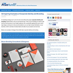 50 Inspiring Examples of Corporate Identity and Branding