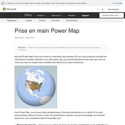 Prise en main Power Map - Excel