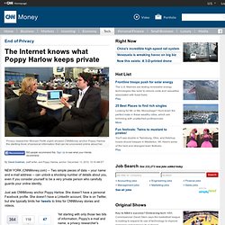 End of Privacy: The Web knows Poppy Harlow's personal data - Dec. 13, 2010
