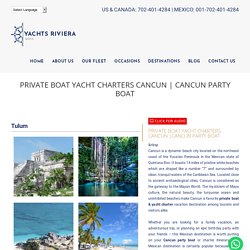 Boat Charter Cancun