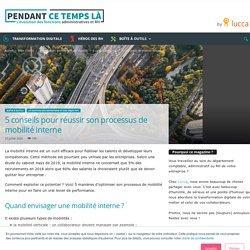 Processus de mobilité interne : 5 conseils pour le réussir