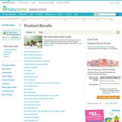Child product recalls