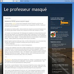 Facebook et TECFEE: grosse surprise! (ajout)