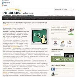 La professionnalisation de l’enseignement : un mouvement bloqué