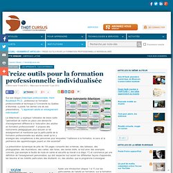Treize outils pour la formation professionnelle individualisée