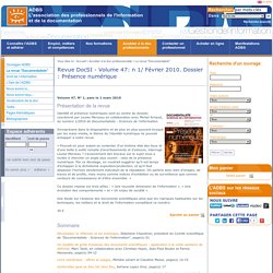 Revue Doc-SI - Présence numérique