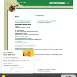 LIENS UTILES JURIDIQUE ET PROFESSIONNELS DU DROIT ET REFERENCEMENT