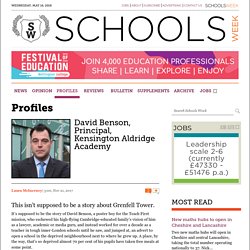 David Benson, Kensington Aldridge Academy