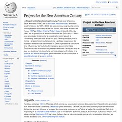 Project for the New American Century - Wikipédia - Mozilla Firef