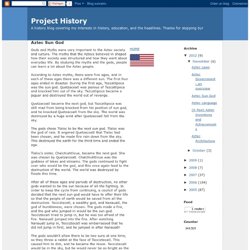 Project History: Aztec Sun God
