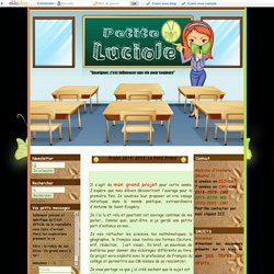 Projet 2014- 2015: Le Petit Prince - PETITE LUCIOLE