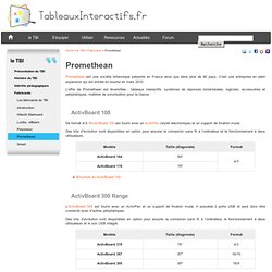 Promethean, fabricant de tableaux interactifs ActivBoard