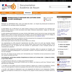 Promouvoir et partager ses lectures dans un défi numérique