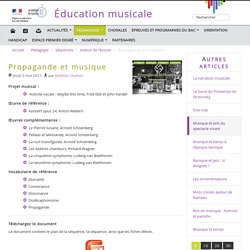 Propagande et musique