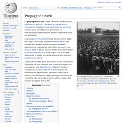 Propagande nazie